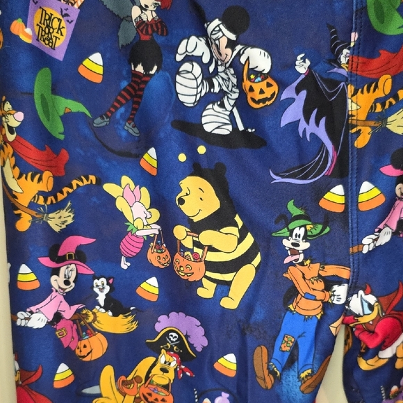 Lularoe Amelia Rose Disney  Colorful Cartoon Print Leggings Size TC2  (18-24) - Picture 3 of 5